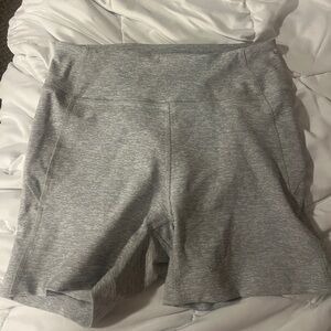 Outdoor Voices  grey Warmup 5” Biker short color dove. Lightly used.